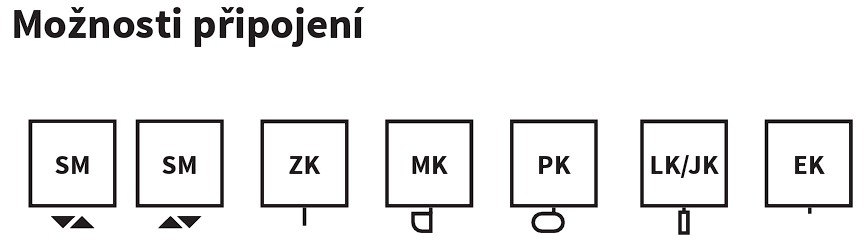 Koupelnový radiátor Ori ISAN Melody připojení